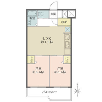 馬込コーポビアネーズの間取図