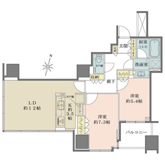 大崎ウエストシティタワーズの間取図