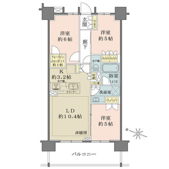 ザ・パークハウス池上の間取図
