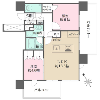 シティタワー目黒の間取図
