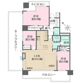 ナイスエスアリーナ上池台の間取図
