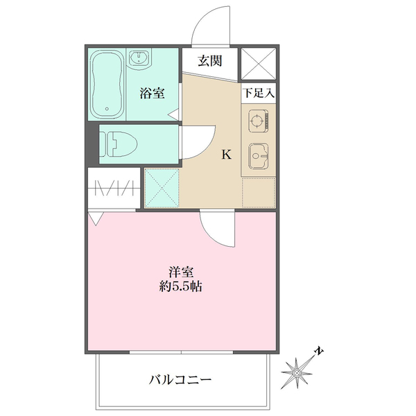 スカイコート東日本橋の間取図