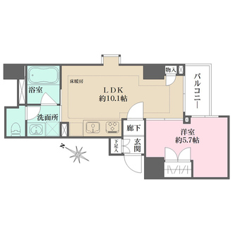 オープンレジデンシア日本橋人形町の間取図