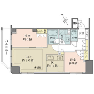 グランスイート東京の間取図