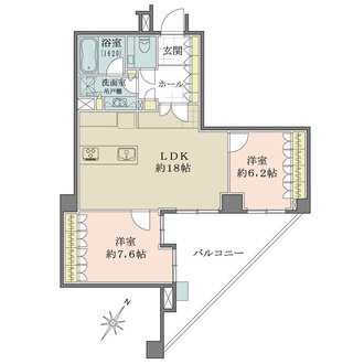 グローリオ麻布霞町の間取図