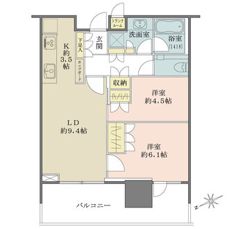 パークコート浜離宮ザ・タワーの間取図