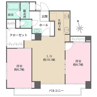 藤和八丁堀コープIIの間取図