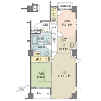 明石町パークハウスの間取図