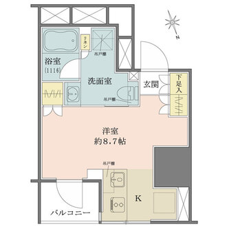 リビオレゾン新橋nexの間取図