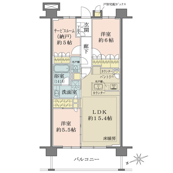 ルネ横浜戸塚の間取図