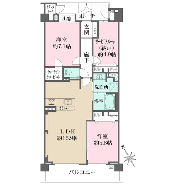 フォルム葉山の間取図