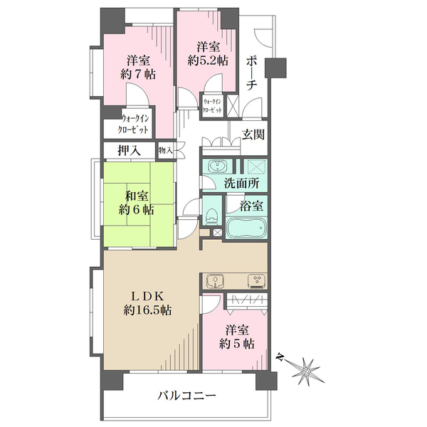 ランドシティ港南台の間取図