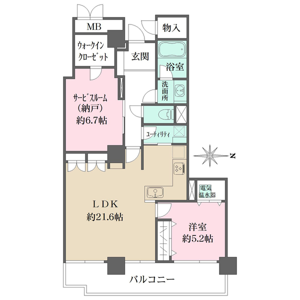 ニューシティ東戸塚タワーズシティ1stの間取図