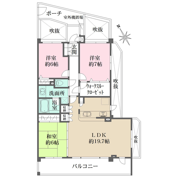 クレストフォルム本郷台サウスステージの間取図