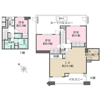 プライマルシティの間取図