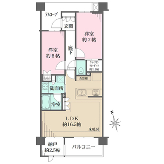 デュオヒルズ戸塚の間取図