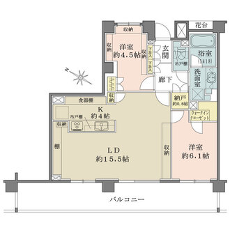 パークハウス港南台6丁目の間取図