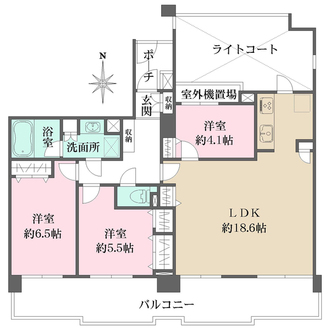 東戸塚ガーデンハウス弐番館の間取図