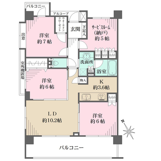 クオス横浜日限山の間取図