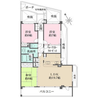 クレストフォルム本郷台サウスステージの間取図