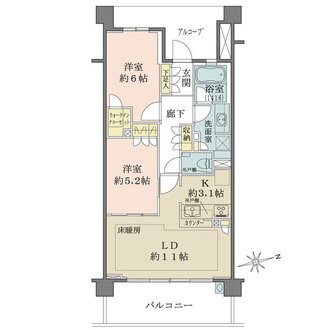 ザ・パークハウス戸塚の間取図