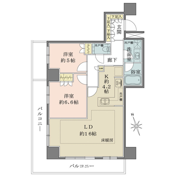 ザ・パークハウス新宿タワーの間取図