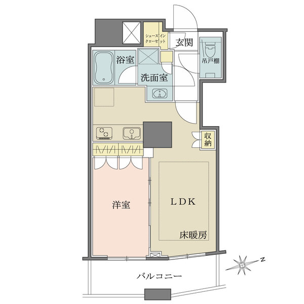 ザ・パークハウス西新宿タワー60の間取図