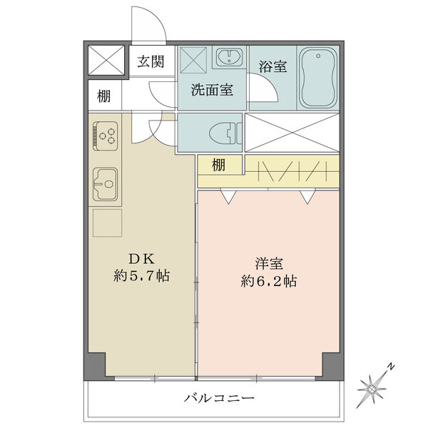 マンションヴィップ中野坂上の間取図