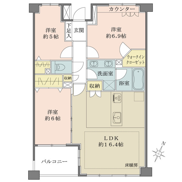 パークハウス杉並和田一丁目の間取図