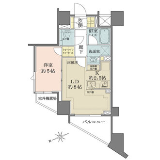 ザ・パークハウス渋谷笹塚の間取図