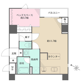 西新宿ビューハイツの間取図
