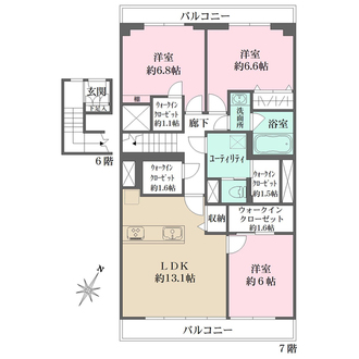富士見ハイムの間取図