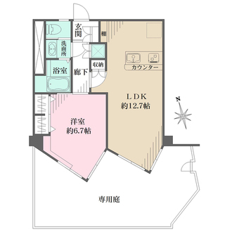 ハイネス大久保の間取図