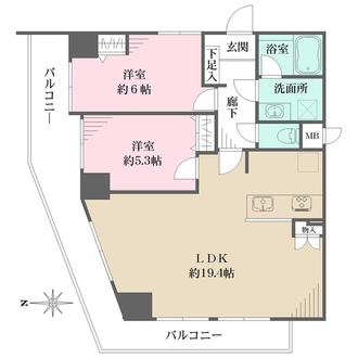 センチュリー中野南台の間取図
