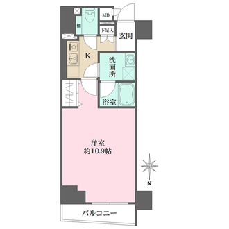 LUMEED中野坂上の間取図