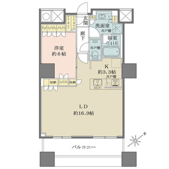ザ・パークハウス西新宿タワー60の間取図