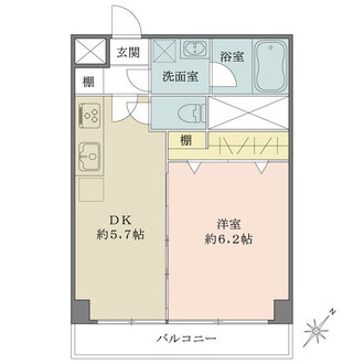 マンションヴィップ中野坂上の間取図