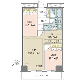 ザ・パークハウス新宿タワーの間取図