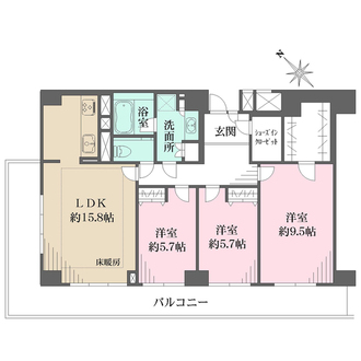 ファミール西新宿の間取図