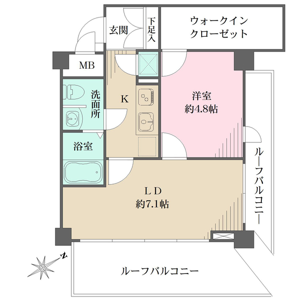 菱和パレス高輪の間取図