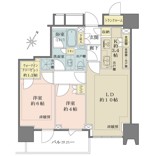 ザ・パークハウス高輪タワーの間取図