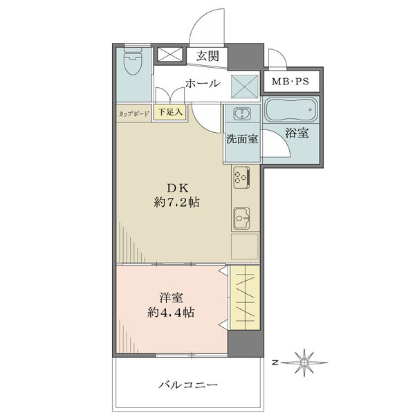 永谷リヴュールの間取図