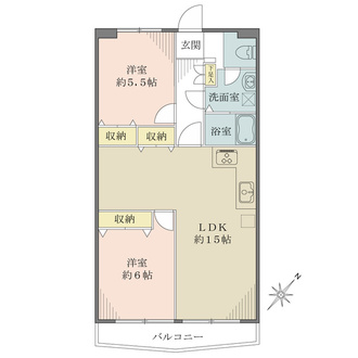 マンションニュー高輪2号館の間取図