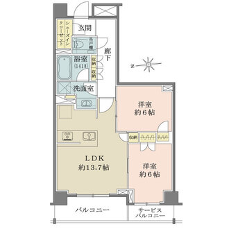 パークナード恵比寿の間取図