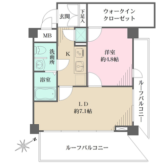 菱和パレス高輪の間取図