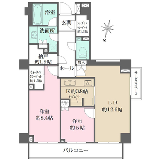 ザ・パークハウス元麻布の間取図