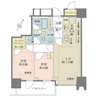 ザ・パークハウス高輪タワーの間取図