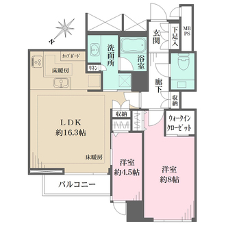 パークハウス赤坂氷川の間取図