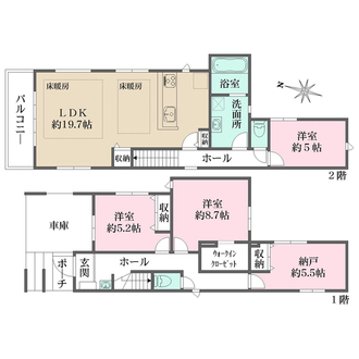 1号棟の間取図