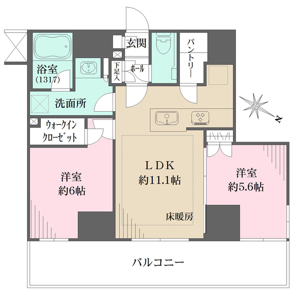 プレシス横浜の間取図